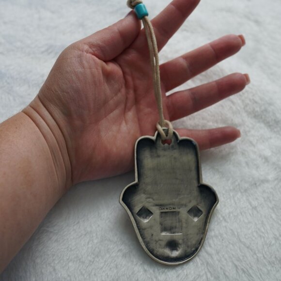 Danon Silver Hamsa Hand Wall Hanging with Blessing - Picture 3 of 3